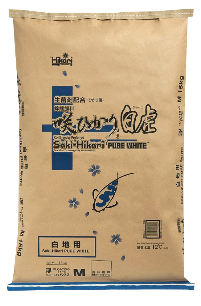 SAKI-HIKARI PURE WHITE 15KG (M,L) FLOATING